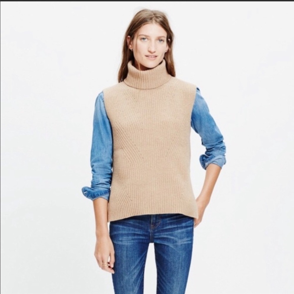 Madewell Sleeveless Turtleneck Sweater
